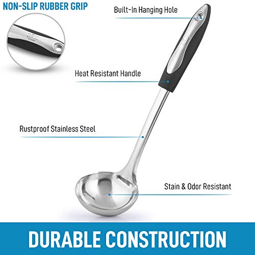 Zulay Stainless Steel Soup Ladle Zulay Stainless Steel Soup Ladle